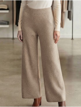 Solid Color Wide Legged Pants